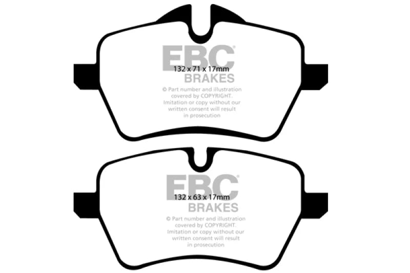 EBC 07-14 Mini Hardtop 1.6 Turbo Cooper S Ultimax2 Front Brake Pads - Main Product View