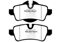 Load image into Gallery viewer, EBC 07-14 Mini Hardtop 1.6 Yellowstuff Rear Brake Pads - Main Product View