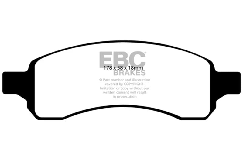 EBC 07+ Buick Enclave 3.6 Greenstuff Front Brake Pads - Main Product View