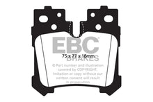 Load image into Gallery viewer, EBC 07+ Lexus LS460 4.6 Redstuff Rear Brake Pads - Main Product View