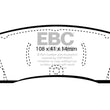 Load image into Gallery viewer, EBC 08-09 Buick Allure (Canada) 5.3 Ultimax2 Rear Brake Pads - Side View