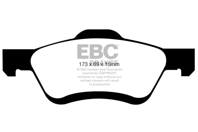 EBC 08-09 Ford Escape 2.3 Ultimax2 Front Brake Pads - Main Product View