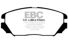 Load image into Gallery viewer, EBC 08-09 Hyundai Azera 3.3 Redstuff Front Brake Pads - Main Product View