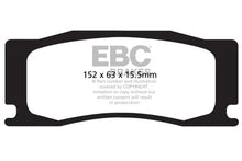 Load image into Gallery viewer, EBC 08-09 Jaguar XKR 4.2 Supercharged (Portfolio) Yellowstuff Front Brake Pads - Main Product View