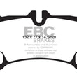 Load image into Gallery viewer, EBC 08-09 Volkswagen Touareg 3.6 (2 holes at bottom of backplate) Redstuff Rear Brake Pads - Main Product View