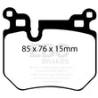 Load image into Gallery viewer, EBC 08-10 BMW 135 3.0 Twin Turbo Bluestuff Rear Brake Pads - Side View