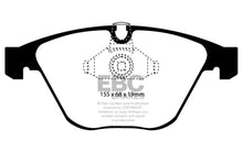 Load image into Gallery viewer, EBC 08-10 BMW M3 4.0 (E90) Yellowstuff Front Brake Pads - Side View