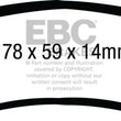 Load image into Gallery viewer, EBC 08-10 Ford F250 (inc Super Duty) 5.4 (2WD) Extra Duty Rear Brake Pads - Side View