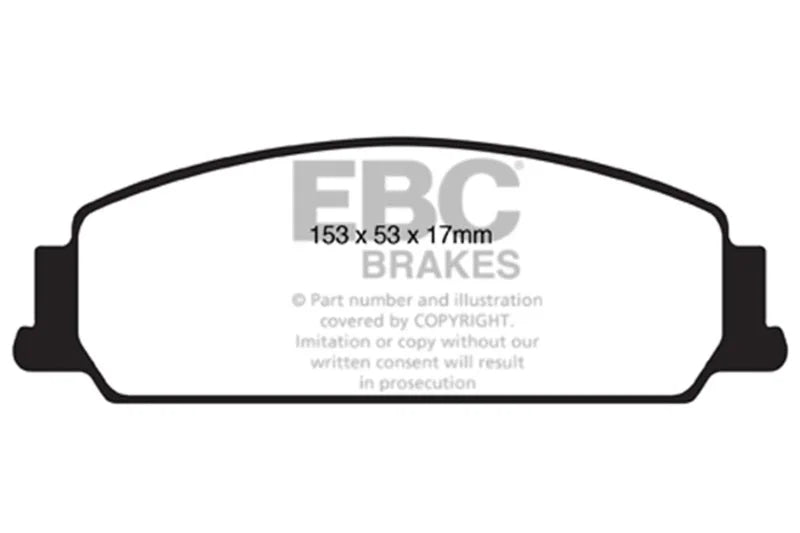EBC 08-10 Pontiac G8 3.6 Ultimax2 Front Brake Pads - Main Product View