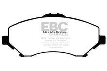 Load image into Gallery viewer, EBC 08-11 Chrysler Town &amp; Country 3.3 Ultimax2 Front Brake Pads - Main Product View