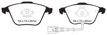 Load image into Gallery viewer, EBC 08-11 Volkswagen CC 3.6 Redstuff Front Brake Pads - Main Product View