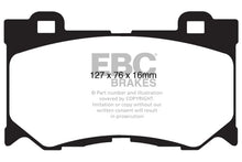 Load image into Gallery viewer, EBC 08-13 Infiniti FX50 5.0 Yellowstuff Front Brake Pads - Main Product View