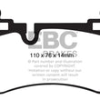 Load image into Gallery viewer, EBC 08-13 Mercedes-Benz C63 AMG (W204) 6.2 Redstuff Rear Brake Pads - Main Product View
