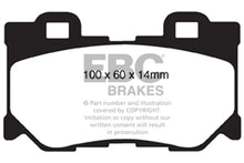 Load image into Gallery viewer, EBC 08-15 Infiniti G37 3.7 Greenstuff Rear Brake Pads - Main Product View