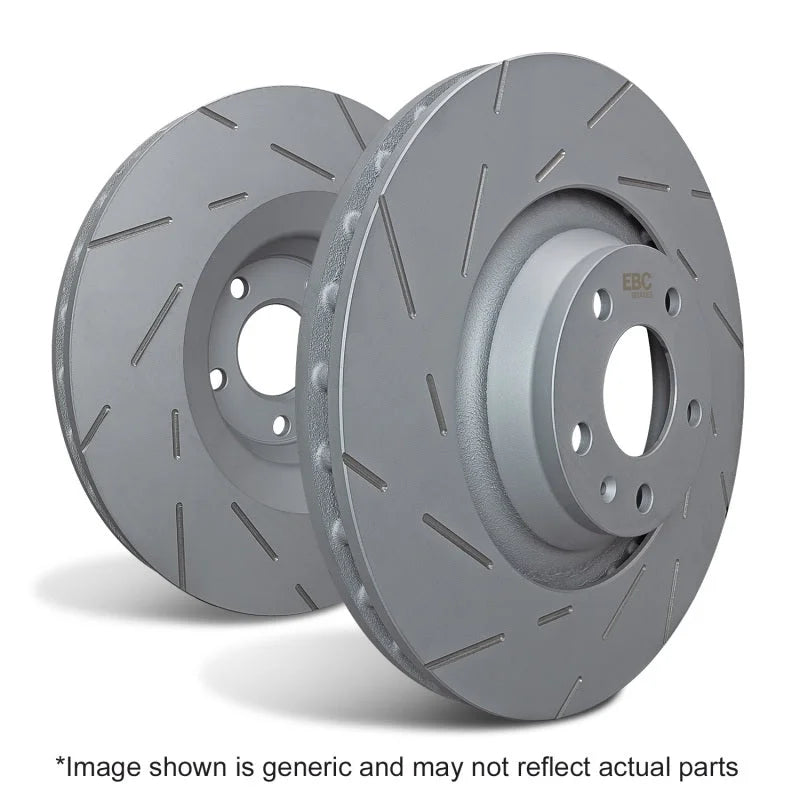 EBC 08-15 Infiniti G37 3.7 USR Slotted Rear Rotors - Side View