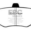Load image into Gallery viewer, EBC 08-16 Mitsubishi Lancer Evo 10 2.0 Turbo (1 piece rotor) Ultimax2 Rear Brake Pads - Main Product View
