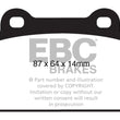 Load image into Gallery viewer, EBC 08-16 Mitsubishi Lancer Evo 10 2.0 Turbo (1 piece rotor) Yellowstuff Rear Brake Pads - Main Product View