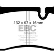 Load image into Gallery viewer, EBC 08-17 Audi R8 4.2L/5.2L Yellowstuff Rear Brake Pads - Main Product View