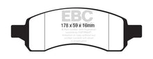 Load image into Gallery viewer, EBC 08+ Chevrolet Traverse 3.6 Yellowstuff Front Brake Pads - Main Product View