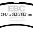 Load image into Gallery viewer, EBC 08+ Ford Econoline E150 4.6 Ultimax2 Front Brake Pads - Side View