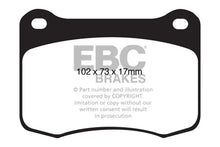 Load image into Gallery viewer, EBC 08+ Lexus IS-F 5.0 Bluestuff Rear Brake Pads - Side View