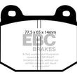 Load image into Gallery viewer, EBC 08+ Lotus 2-Eleven 1.8 Supercharged Redstuff Front Brake Pads - Side View