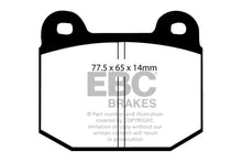 Load image into Gallery viewer, EBC 08+ Lotus 2-Eleven 1.8 Supercharged Yellowstuff Front Brake Pads - Side View