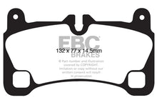 Load image into Gallery viewer, EBC 08 Porsche Cayenne 4.8 Turbo Extra Duty Rear Brake Pads - Main Product View