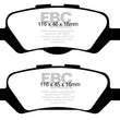 Load image into Gallery viewer, EBC 08+ Toyota Venza 2.7 Redstuff Rear Brake Pads - Main Product View