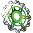 Load image into Gallery viewer, EBC 09-10 Kawasaki ER 6N ER 650 Front Left/Right Vee Floating Green Rotor
