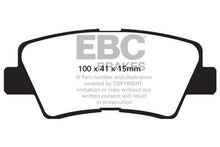 Load image into Gallery viewer, EBC 09-11 Hyundai Azera 3.3 Yellowstuff Rear Brake Pads - Main Product View