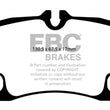 Load image into Gallery viewer, EBC 09-12 Porsche 911 (997) (Cast Iron Rotor only) 3.6 Carrera 2 Yellowstuff Rear Brake Pads - Side View