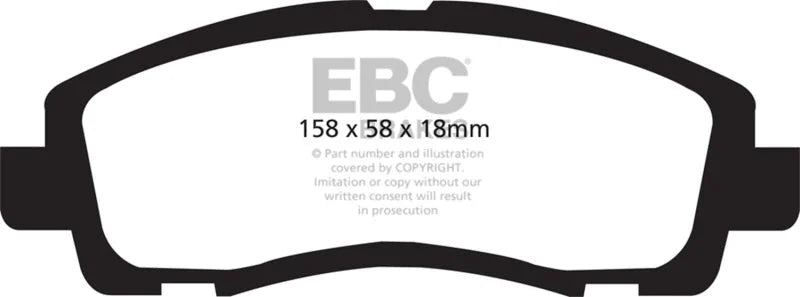 EBC 09-14 Acura TL 3.5 Greenstuff Front Brake Pads - Main Product View