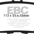 Load image into Gallery viewer, EBC 09-14 Acura TL 3.5 Redstuff Rear Brake Pads - Main Product View