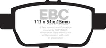 Load image into Gallery viewer, EBC 09-14 Acura TL 3.5 Redstuff Rear Brake Pads - Main Product View