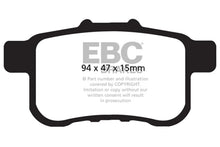 Load image into Gallery viewer, EBC 09-14 Acura TSX 2.4 Ultimax2 Rear Brake Pads - Main Product View