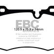 Load image into Gallery viewer, EBC 09-14 Mini Hardtop 1.6 Turbo J.C Works Greenstuff Front Brake Pads - Main Product View