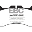 Load image into Gallery viewer, EBC 09+ Lexus LS460 4.6 Sport Greenstuff Front Brake Pads - Main Product View