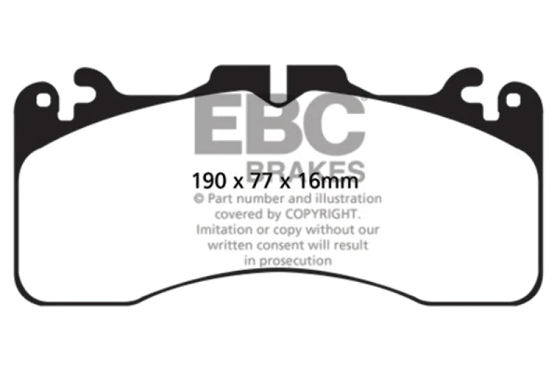 EBC 09+ Lexus LS460 4.6 Sport Redstuff Front Brake Pads - Main Product View