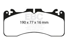 Load image into Gallery viewer, EBC 09+ Lexus LS460 4.6 Sport Redstuff Front Brake Pads - Side View