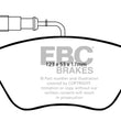 Load image into Gallery viewer, EBC 10-11 Fiat 500 1.4 (Bosch Calipers) Yellowstuff Front Brake Pads - Side View