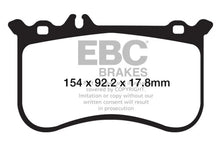 Load image into Gallery viewer, EBC 10-11 Mercedes-Benz CL550 5.5 AMG Sport Pkg Redstuff Front Brake Pads - Main Product View