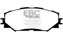 Load image into Gallery viewer, EBC 10-12 Lexus HS250h 2.4 Hybrid Redstuff Front Brake Pads - Main Product View