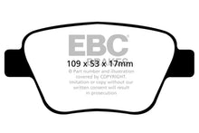 Load image into Gallery viewer, EBC 10-13 Audi A3 2.0 Turbo (Bosch rear caliper) Ultimax2 Rear Brake Pads - Main Product View