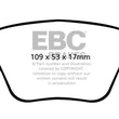 Load image into Gallery viewer, EBC 10-13 Audi A3 2.0 Turbo (Bosch rear caliper) Yellowstuff Rear Brake Pads - Main Product View