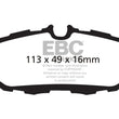 Load image into Gallery viewer, EBC 10-14 Ford Mustang 3.7 Yellowstuff Rear Brake Pads - Main Product View