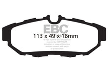 Load image into Gallery viewer, EBC 10-14 Ford Mustang 3.7 Yellowstuff Rear Brake Pads - Main Product View