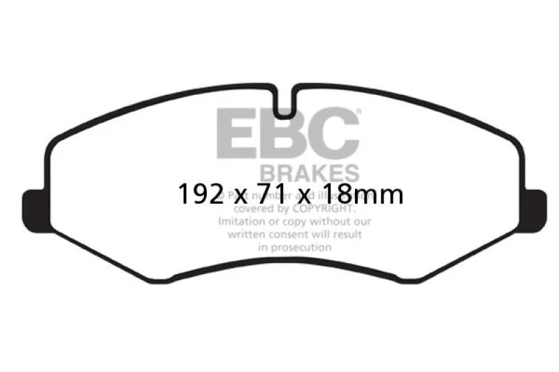 EBC 10-14 Land Rover LR4 5 Greenstuff Front Brake Pads - Main Product View