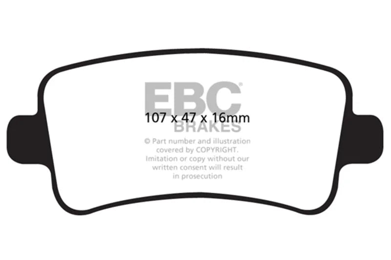 EBC 10+ Buick Allure (Canada) 3.0 Ultimax2 Rear Brake Pads - Main Product View