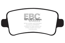 Load image into Gallery viewer, EBC 10+ Buick Allure (Canada) 3.0 Yellowstuff Rear Brake Pads - Main Product View